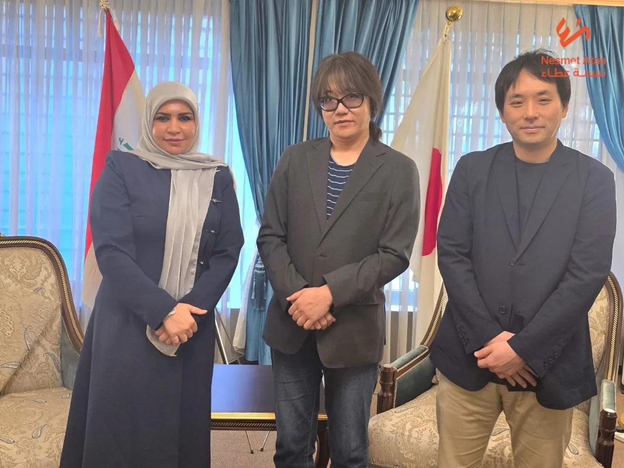 سمة عطاء تبحث مع السفارة اليابانية في بغداد دعم الأيتام وتعزيز رعاية الطفولة — شراكات | منظمة نسمة عطاء
